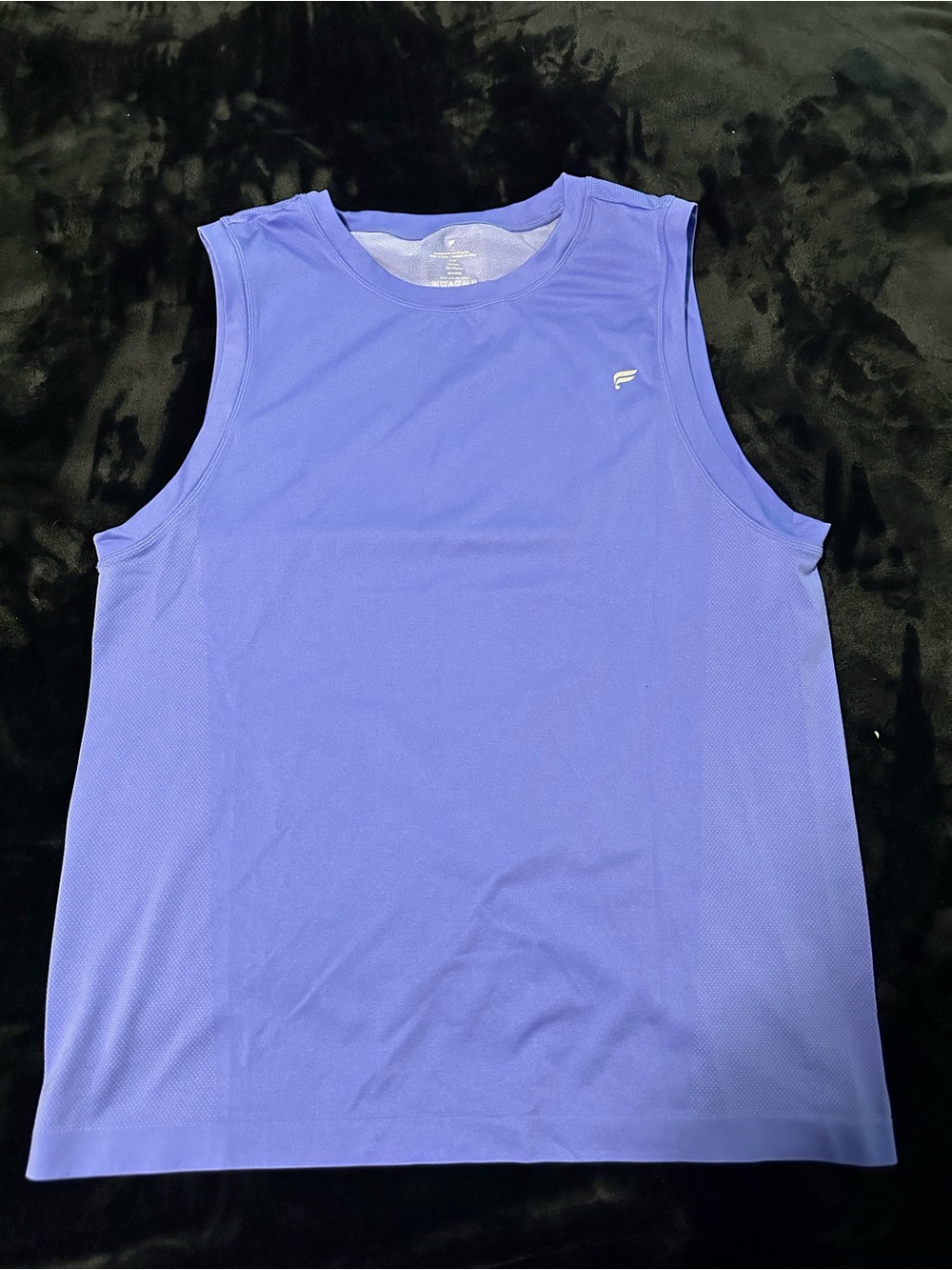 Mens Fabletics Athletic Training Day Muscle Tank Top - Periwinkle Size Large